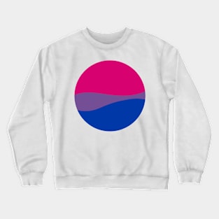 Bisexual Waves Circle Crewneck Sweatshirt